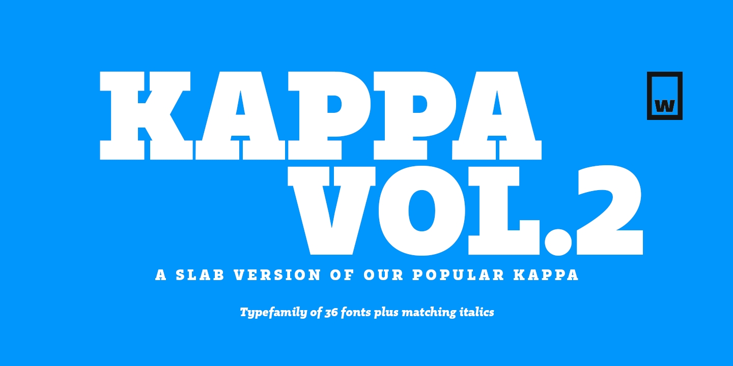 Пример шрифта Kappa Vol.2 Text
